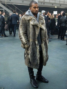 Kanye West Faux Fur Coat