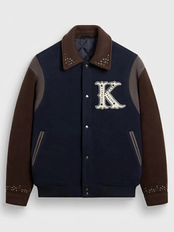 Kith Melton Wool Studded Varsity Jacket