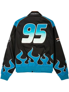 Lightning McQueen Dinoco Blue and Black Zip-Up Lifestyle Jacket