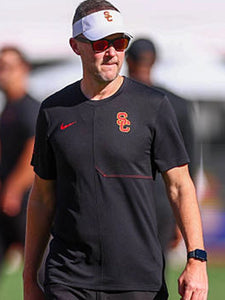 USC Trojans Lincoln Riley 2026 Nike Black T-Shirt