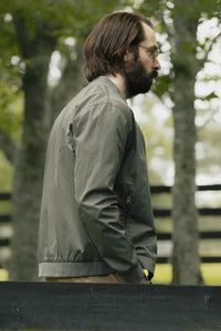 Bodhi Geigerman olive green bomber jacket