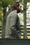 Bodhi Geigerman olive green bomber jacket