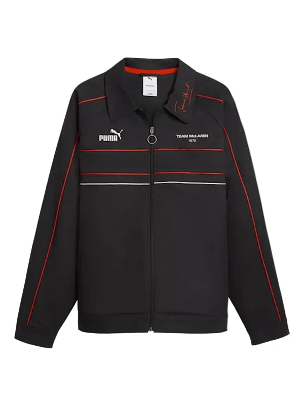 PUMA x McLaren James Hunt 1976 World Championship T7 Titan Black Cotton Racing Jacket