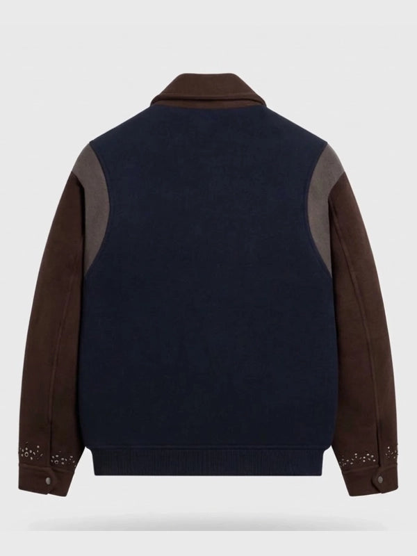 Kith Melton Wool Studded Varsity Jacket