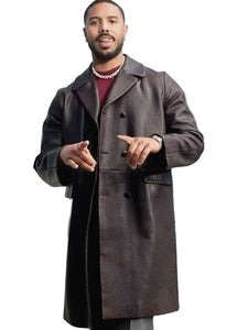 Michael B. Jordan Sinners trench leather coat