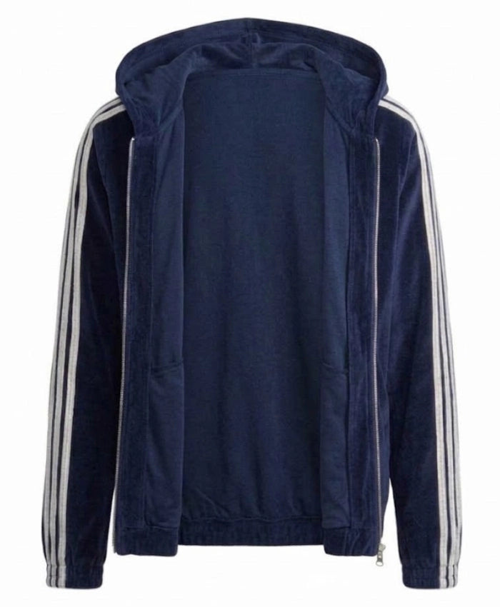 Get Adidas x Wales Bonner Zip Up Navy Track Hooded Jacket