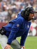 Blue jacket with zipper-style closure
