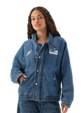 Off Season Eagles Oversized Denim Jacket