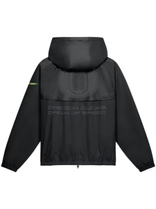 Unisex Oregon Ducks Nike 2026 Origin of Speed Collection Black Full-Zip Windrunner Hooded Jacket