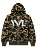 Playboi Carti x YVL x Bape Camo Zip-Up Hoodie