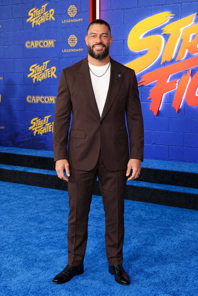 Street Fighter Roman Reigns brown suit