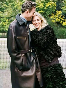 Rivals S02 Alex Hassell leather coat
