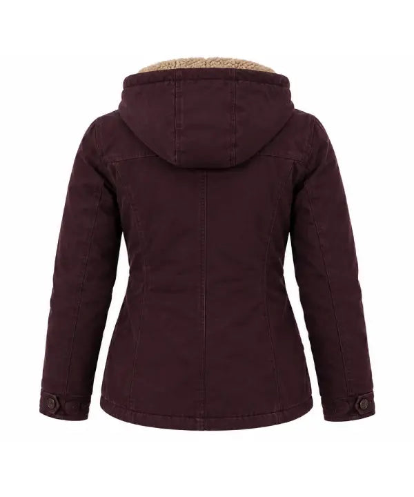 Amber Marshall Heartland S17 Amy Fleming Burgundy Hooded Jacket