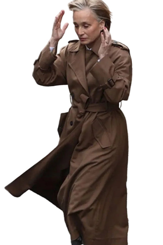 Slow Horses Diana Tavernier brown trench coat
