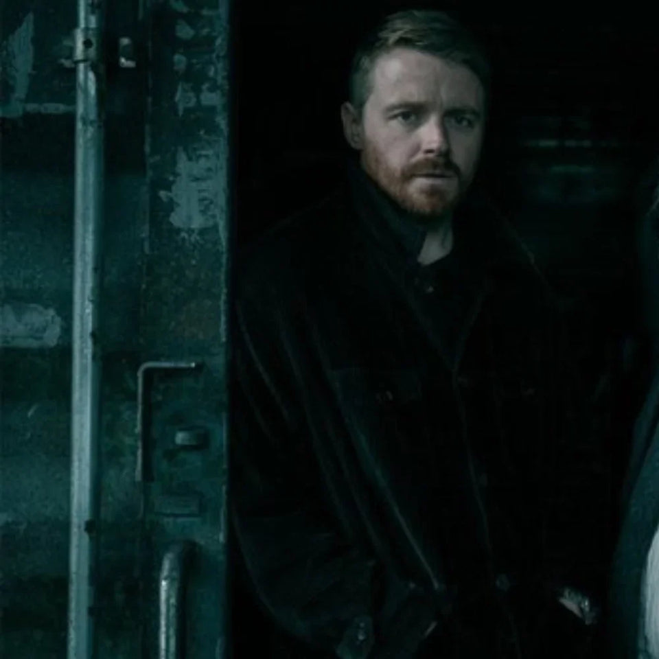 Slow Horses S06 Jack Lowden black corduroy jacket