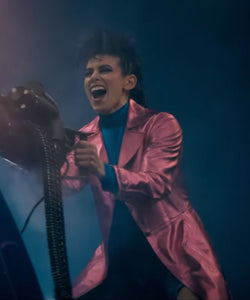 The Beekeeper Emmy Raver-Lampman pink trench coat
