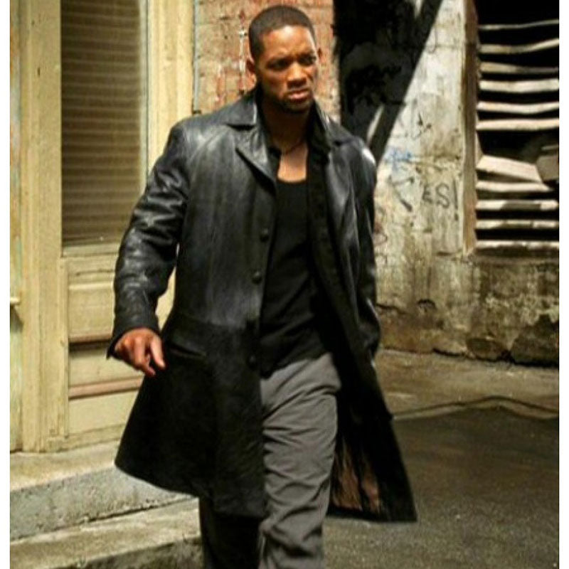 Will Smith I Robot Detective Del Spooner Leather Jacket